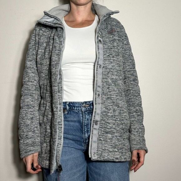 Northface Gray Full Zip Hoodie Jacket Women's Large - Picture 3 of 9